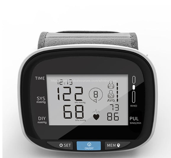 Fully Automatic Intelligent Wrist Electronic Blood Pressure Monitor for Household