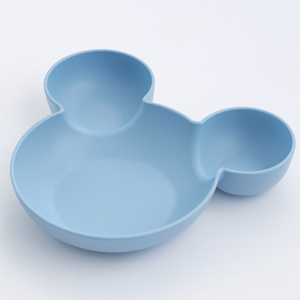 Cartoon Kids Plate Cute Creative Household Dinnerware Baby Feedling