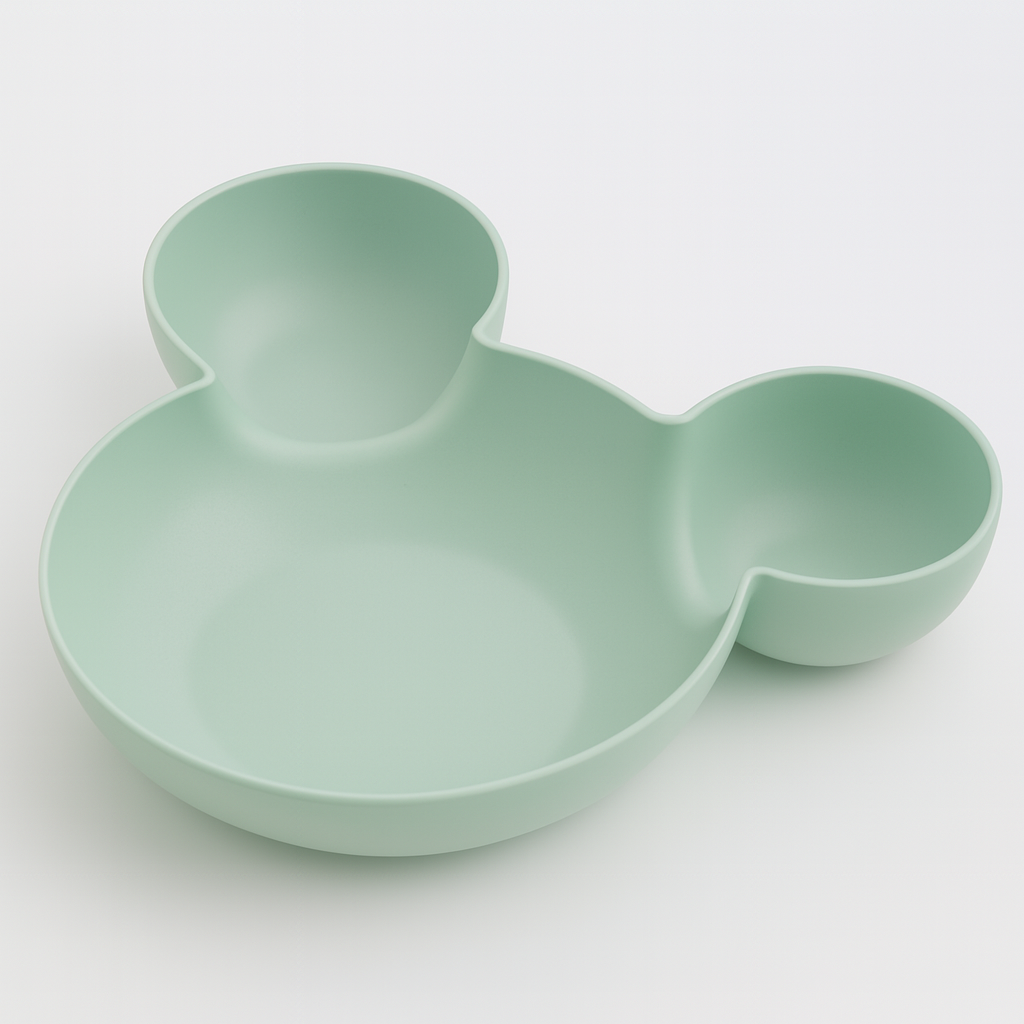 Cartoon Kids Plate Cute Creative Household Dinnerware Baby Feedling