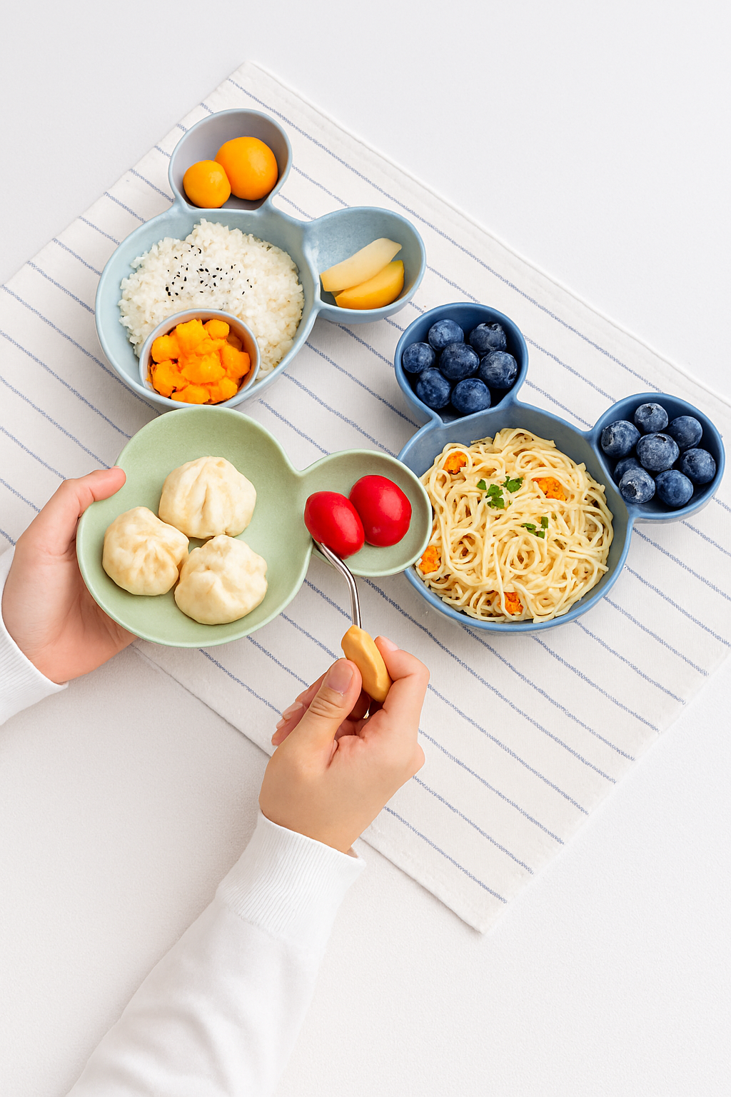 Cartoon Kids Plate Cute Creative Household Dinnerware Baby Feedling