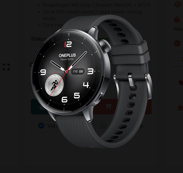 OnePlus Watch 3 43mm (Black Steel)