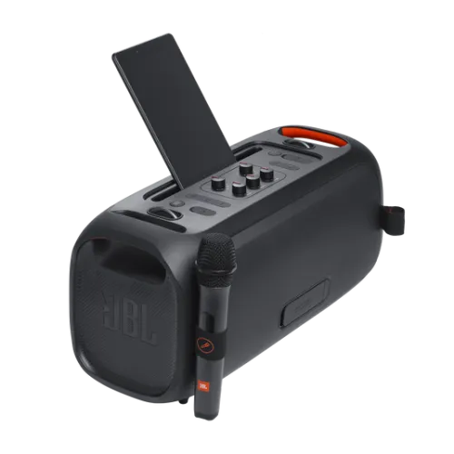 JBL PartyBox On-The-Go Essential Portable Party Speaker With Wireless Microphone