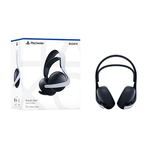 Sony Pulse Elite gaming headset with packaging on a white background