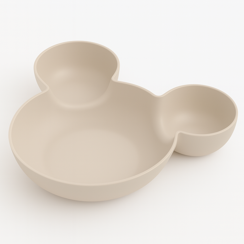 Cartoon Kids Plate Cute Creative Household Dinnerware Baby Feedling